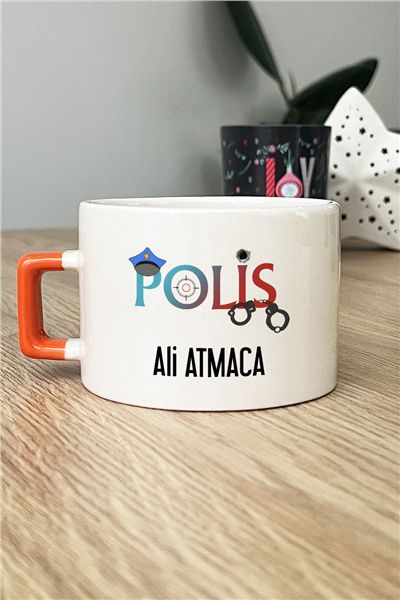 Polis Kişiye Özel Lüks Fincan