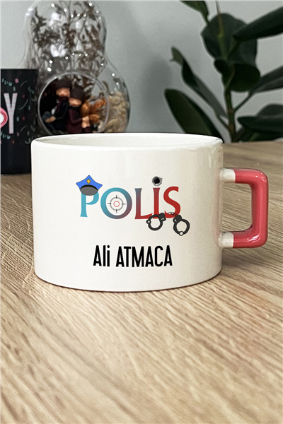 Polis Kişiye Özel Lüks Fincan