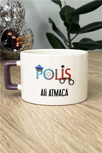 Polis Kişiye Özel Lüks Fincan