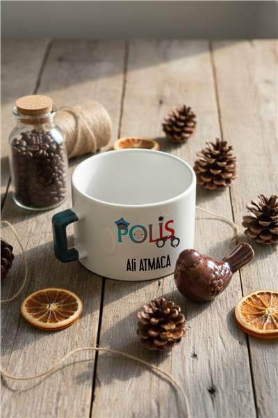 Polis Kişiye Özel Lüks Fincan