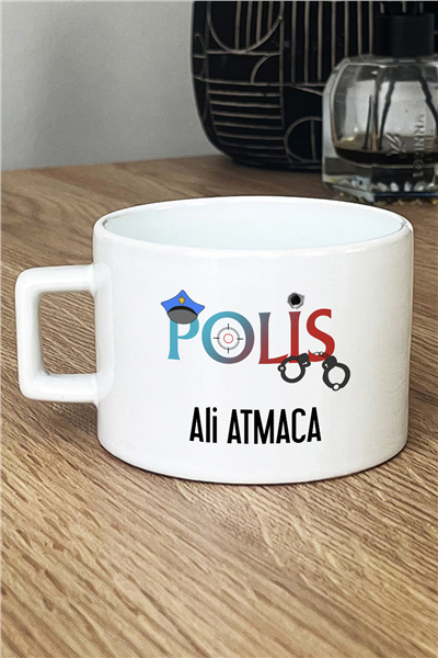 Polis Kişiye Özel Lüks Fincan