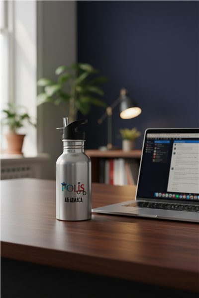 Polis Kişiye Özel Pipetli Matara