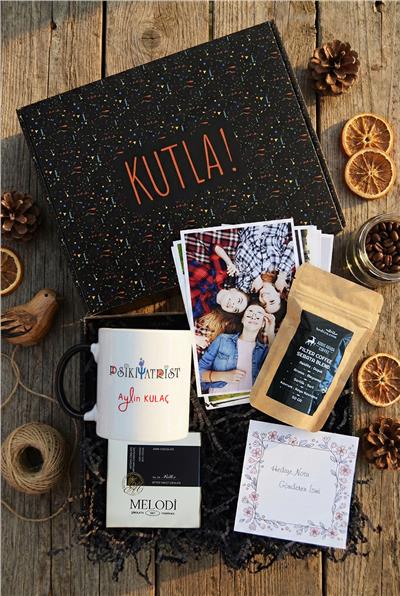 Psikiyatrist Hediye Kutusu - Kişiye Özel Kupa Standart, Filtre Kahve, Melodi Çikolata, Fotoğraf 12 Adet