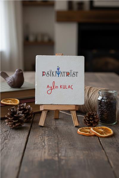 Psikiyatrist Kişiye Özel Dekoratif Taş İsimlik