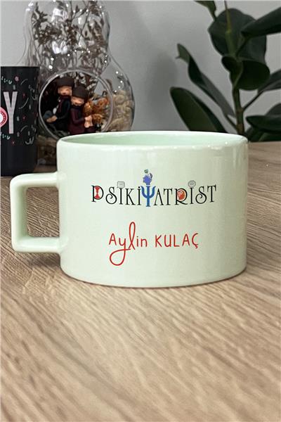 Psikiyatrist Kişiye Özel Lüks Pastel Fincan