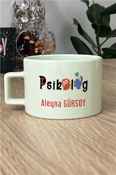 Psikolog Kişiye Özel Lüks Pastel Fincan
