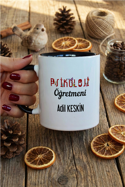 Psikoloji Öğretmeni Kişiye Özel Kupa Bardak Standart
