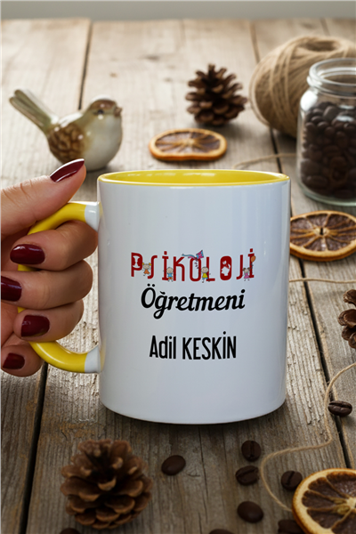 Psikoloji Öğretmeni Kişiye Özel Kupa Bardak Standart