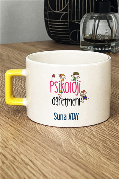Psikoloji Öğretmeni Kişiye Özel Lüks Fincan