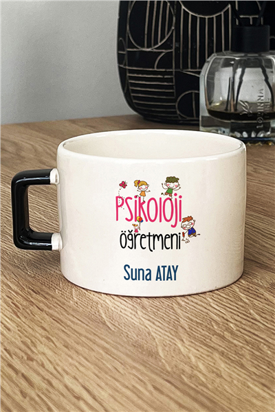 Psikoloji Öğretmeni Kişiye Özel Lüks Fincan