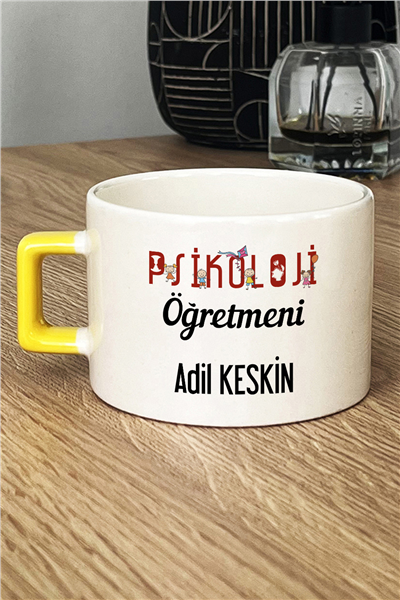 Psikoloji Öğretmeni Kişiye Özel Lüks Fincan