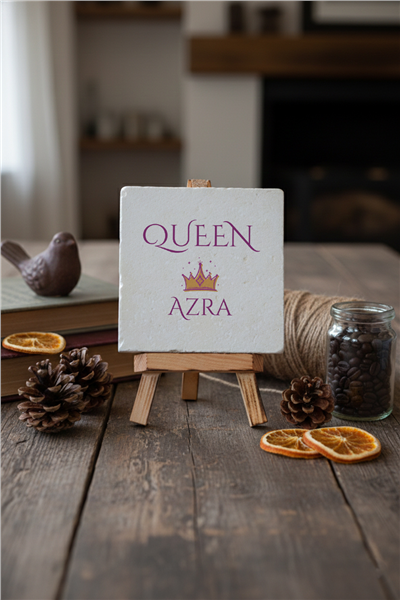 Queen Kişiye Özel Dekoratif Taş İsimlik