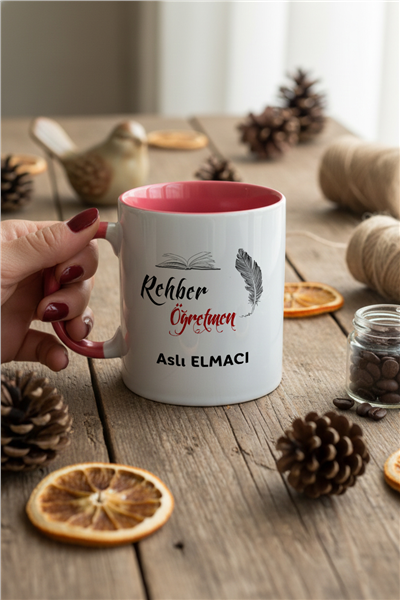 Rehber Öğretmen Kişiye Özel Kupa Bardak Standart