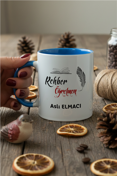Rehber Öğretmen Kişiye Özel Kupa Bardak Standart