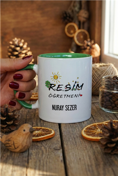 Resim Öğretmeni Kişiye Özel Kupa Bardak Standart