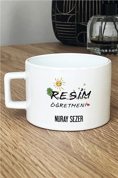 Resim Öğretmeni Kişiye Özel Lüks Fincan