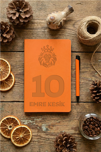 Sarı Kırmızı Taraftar Kişiye Özel Defter ve Kalem