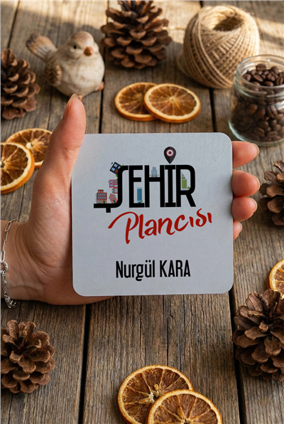 Şehir Plancısı Kişiye Özel Bardak Altlığı