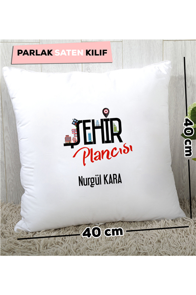 Şehir Plancısı Kişiye Özel Yastık