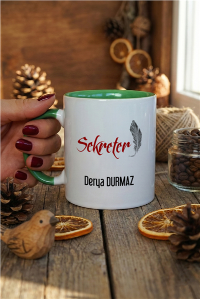Sekreter Kişiye Özel Kupa Bardak Standart