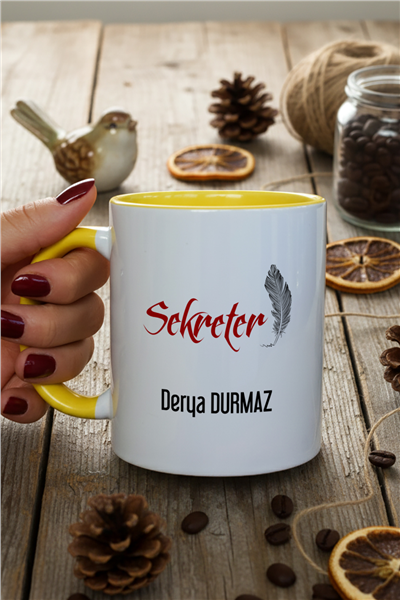 Sekreter Kişiye Özel Kupa Bardak Standart