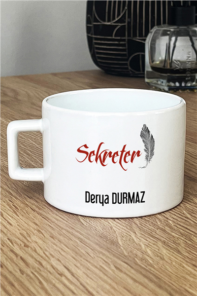 Sekreter Kişiye Özel Lüks Fincan