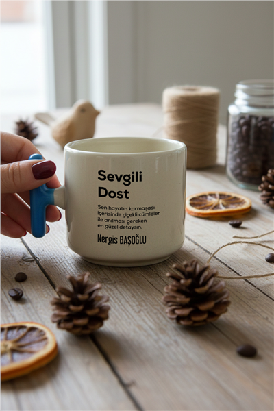 Sevgili Dost Kişiye Özel T Kupa