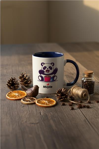 Sevimli Panda Kişiye Özel Kupa Bardak Standart