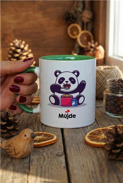 Sevimli Panda Kişiye Özel Kupa Bardak Standart
