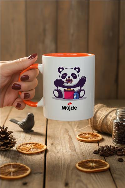 Sevimli Panda Kişiye Özel Kupa Bardak Standart