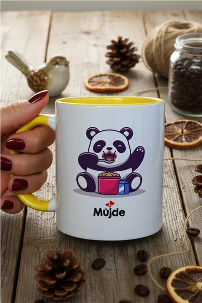 Sevimli Panda Kişiye Özel Kupa Bardak Standart