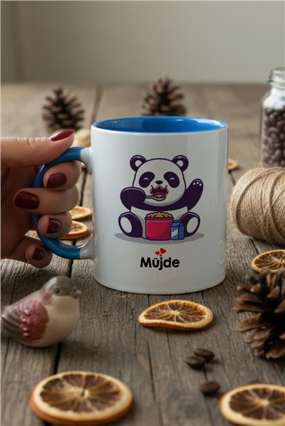 Sevimli Panda Kişiye Özel Kupa Bardak Standart