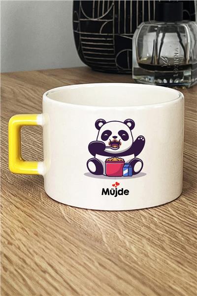 Sevimli Panda Kişiye Özel Lüks Fincan