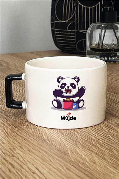 Sevimli Panda Kişiye Özel Lüks Fincan