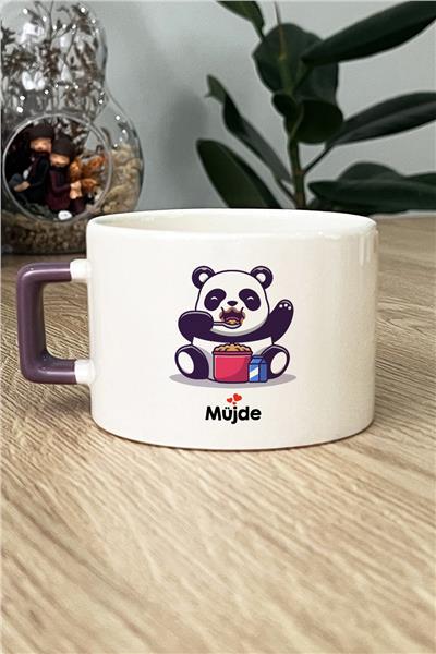 Sevimli Panda Kişiye Özel Lüks Fincan