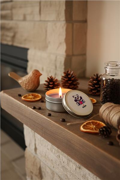 Sevimli Panda Kişiye Özel Mum