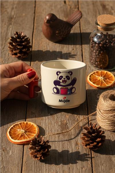 Sevimli Panda Kişiye Özel T Kupa