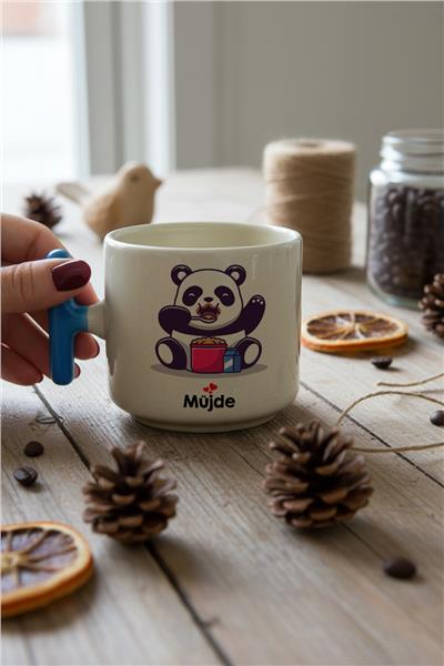 Sevimli Panda Kişiye Özel T Kupa