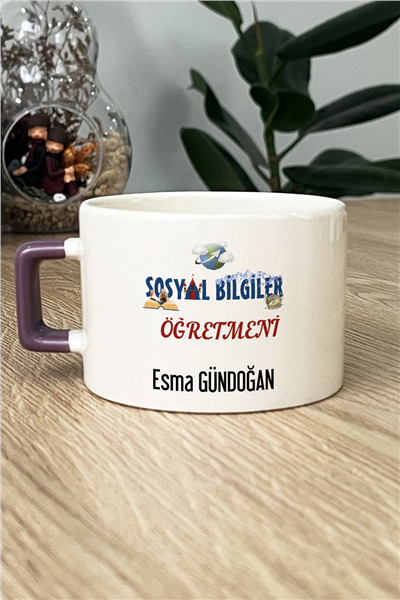 Sosyal Bilgiler Öğretmeni Kişiye Özel Lüks Fincan