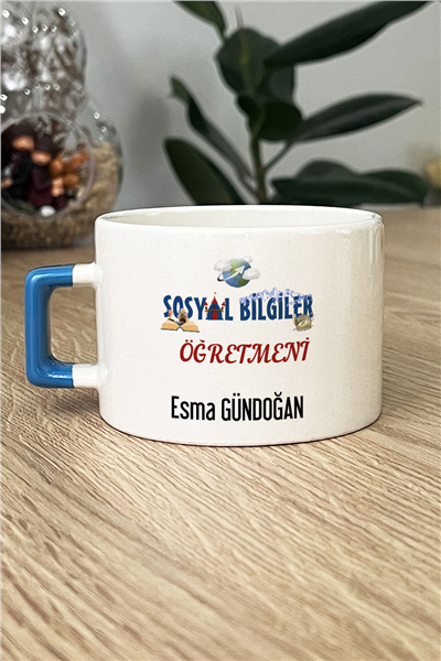 Sosyal Bilgiler Öğretmeni Kişiye Özel Lüks Fincan