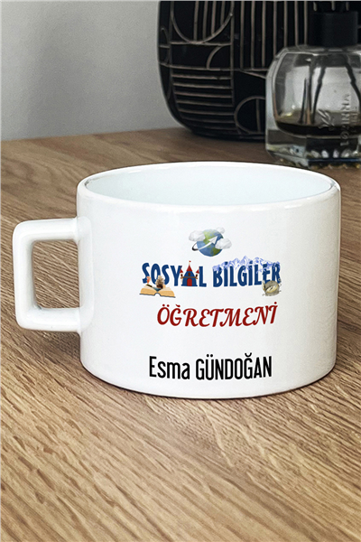 Sosyal Bilgiler Öğretmeni Kişiye Özel Lüks Fincan