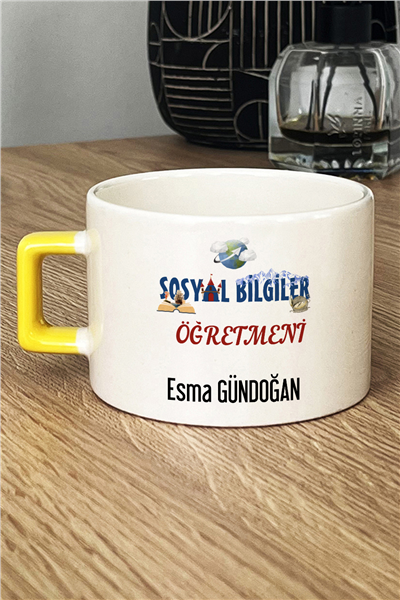 Sosyal Bilgiler Öğretmeni Kişiye Özel Lüks Fincan