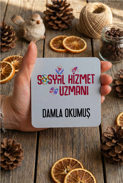 Sosyal Hizmet Uzmanı Kişiye Özel Bardak Altlığı