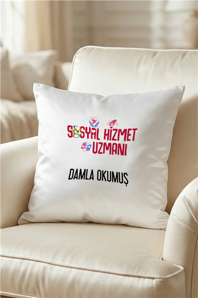 Sosyal Hizmet Uzmanı Kişiye Özel Yastık