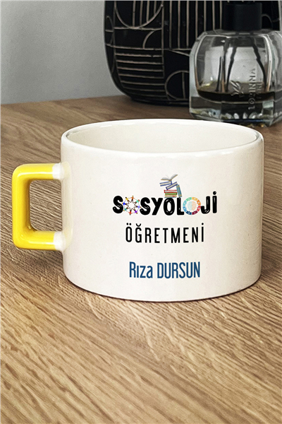 Sosyoloji Öğretmeni Kişiye Özel Lüks Fincan