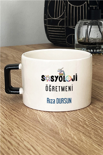 Sosyoloji Öğretmeni Kişiye Özel Lüks Fincan