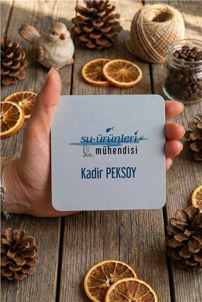Su Ürünleri Mühendisi Kişiye Özel Bardak Altlığı
