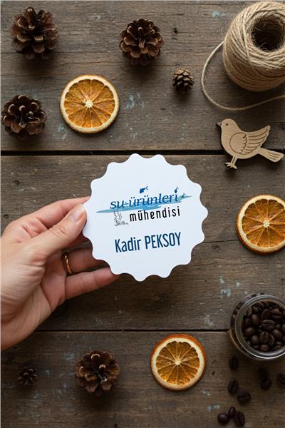 Su Ürünleri Mühendisi Kişiye Özel Bardak Altlığı