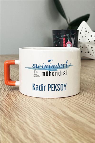 Su Ürünleri Mühendisi Kişiye Özel Lüks Fincan