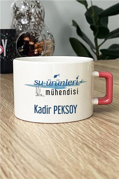 Su Ürünleri Mühendisi Kişiye Özel Lüks Fincan